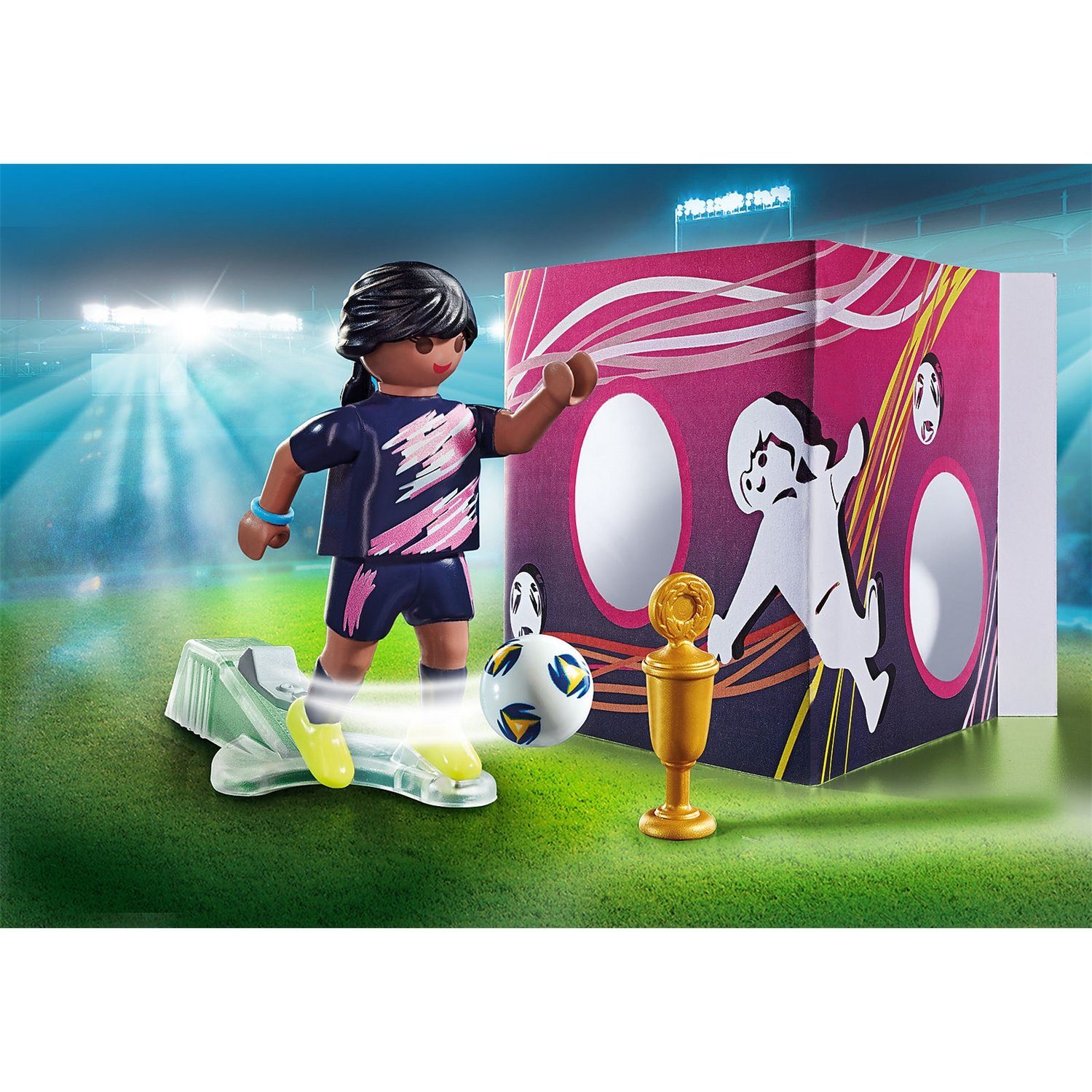 Playmobil® 70875 Fußballerin mit Torwand Konstruktions-Spielset günstig online kaufen