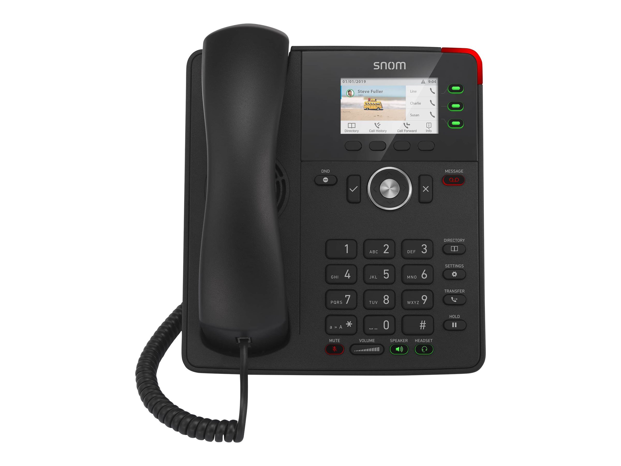 SNOM TECHNOLOGY SNOM TECHNOLOGY D717 VoIP Desk Telefon, schwarz DECT-Telefon