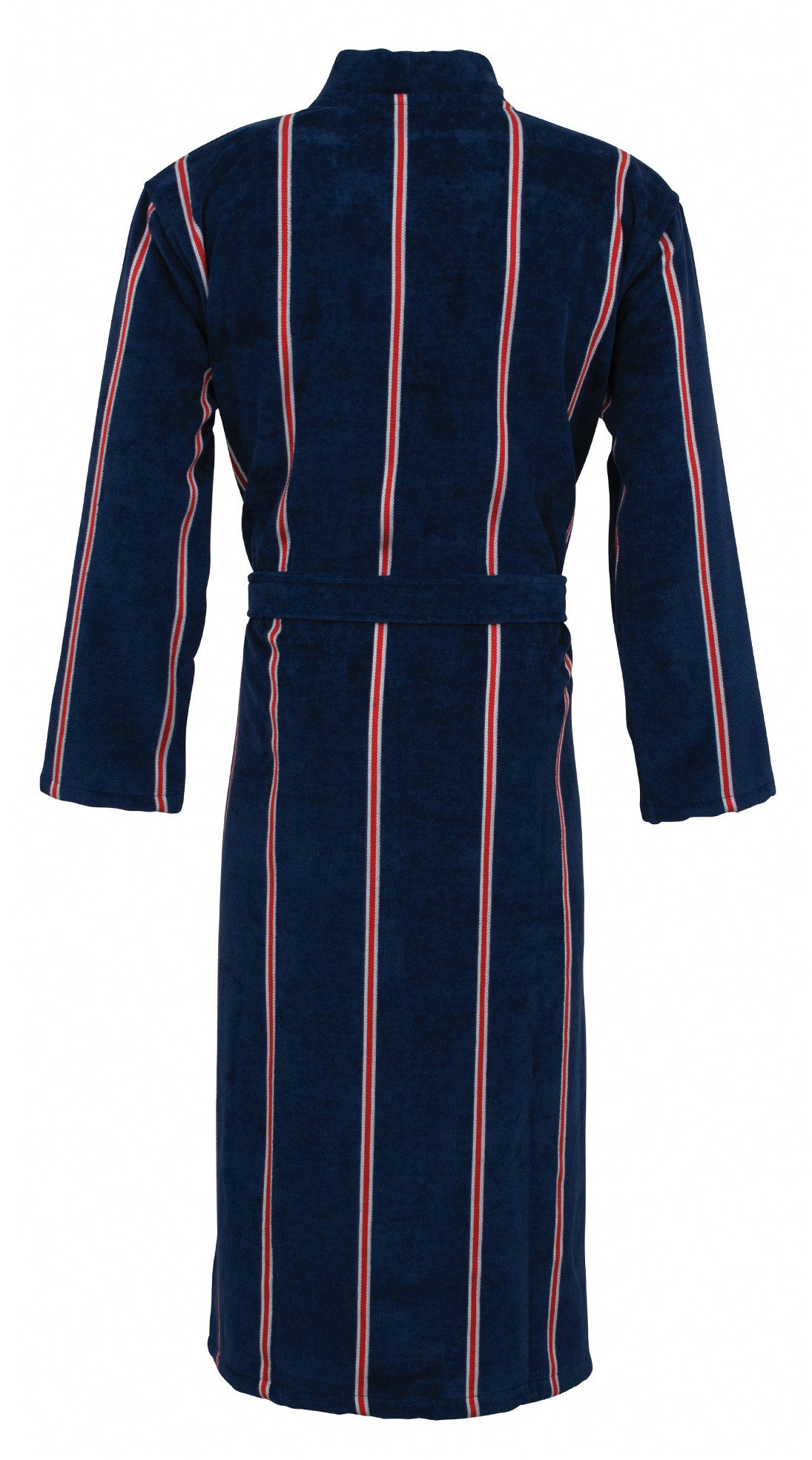Carl Ross Herrenbademantel Velours, Langform, Velours, Kimono-Kragen, Gürtel, Kimono