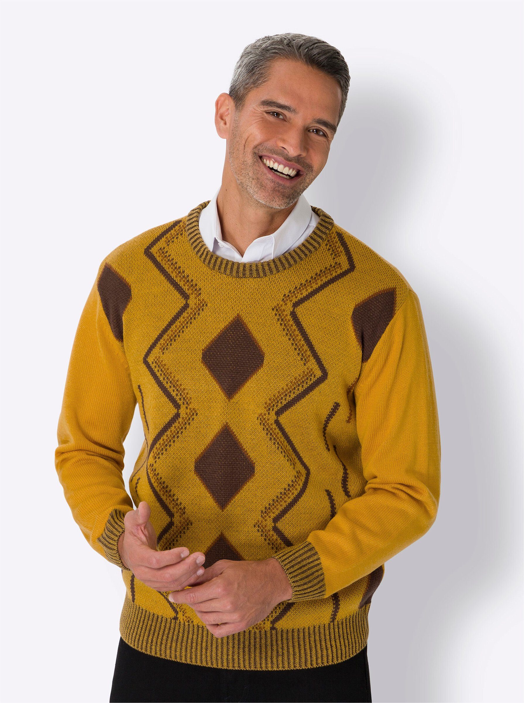 Sieh an! Strickpullover Rundhals-Pullover