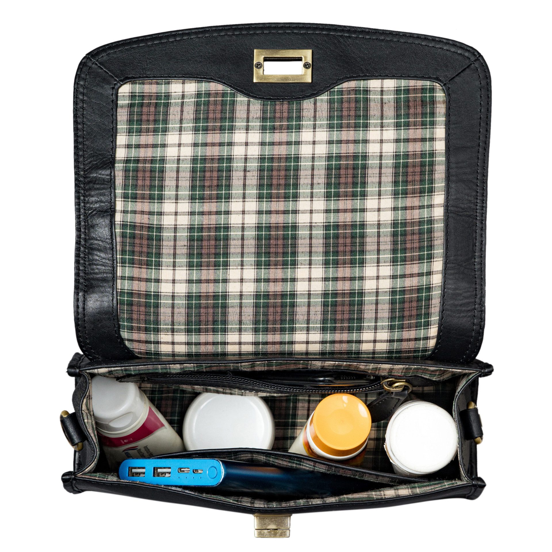 Benthill Handtasche Damen Echt Leder Handtasche Frauen Henkeltasche Vintage Schultertasche, Schultergurt / Umhängegurt Reißverschlussfach