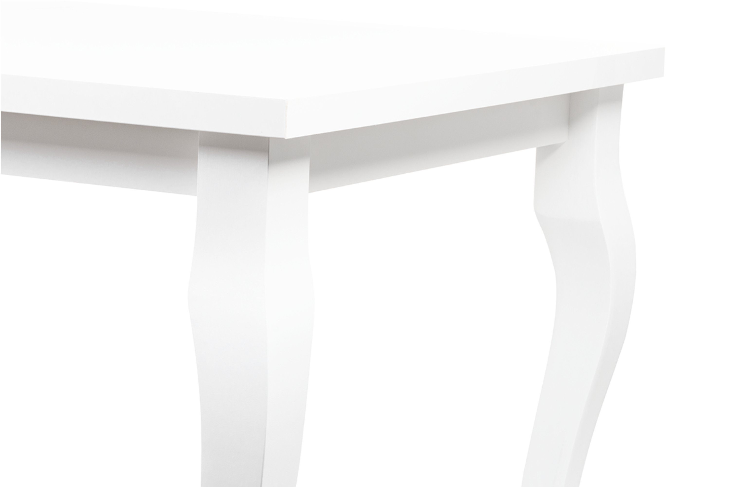 KONSIMO® Esstisch CABIO Esszimmertisch Küchentisch 150x80cm, ausziehbar bis 190cm, rechteckig