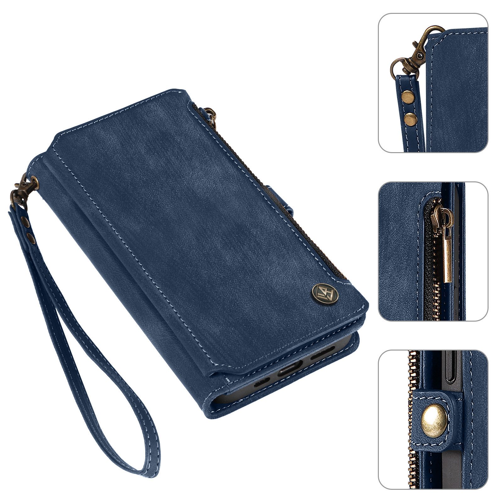 Tec-Expert Handyhülle Geldbörse Hülle mit RFID Schutz für Xiaomi Redmi Note 15 Pro+ 5G 6.83 Zoll, 6.83, Klapphülle Cover Case mit Kartenfach Geldfach Münzfach – Bild 4 von 5