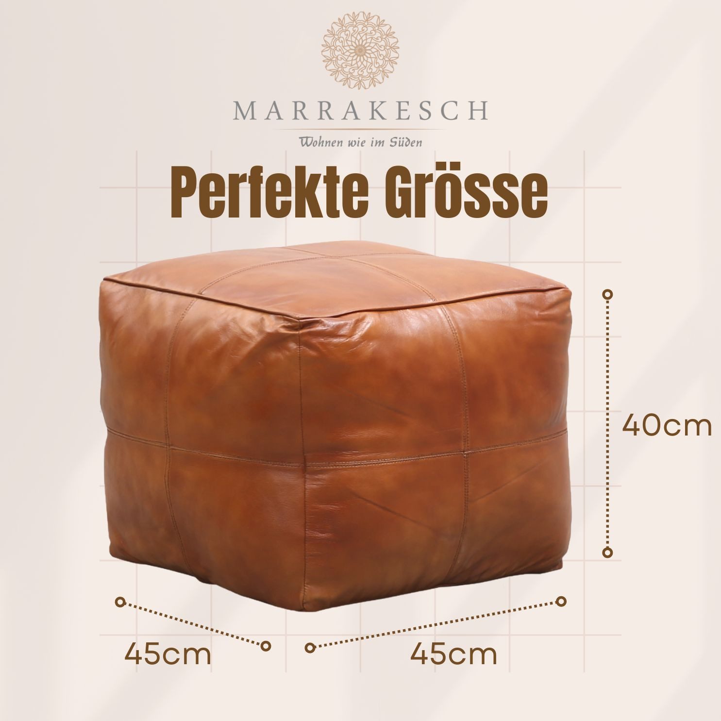 Marrakesch Orient & Mediterran Interior Pouf Vintage Pouf Sitzkissen Hocker günstig online kaufen