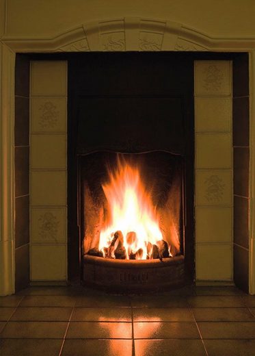 Fototapete, Rasch, »Kaminfeuer« online kaufen | OTTO