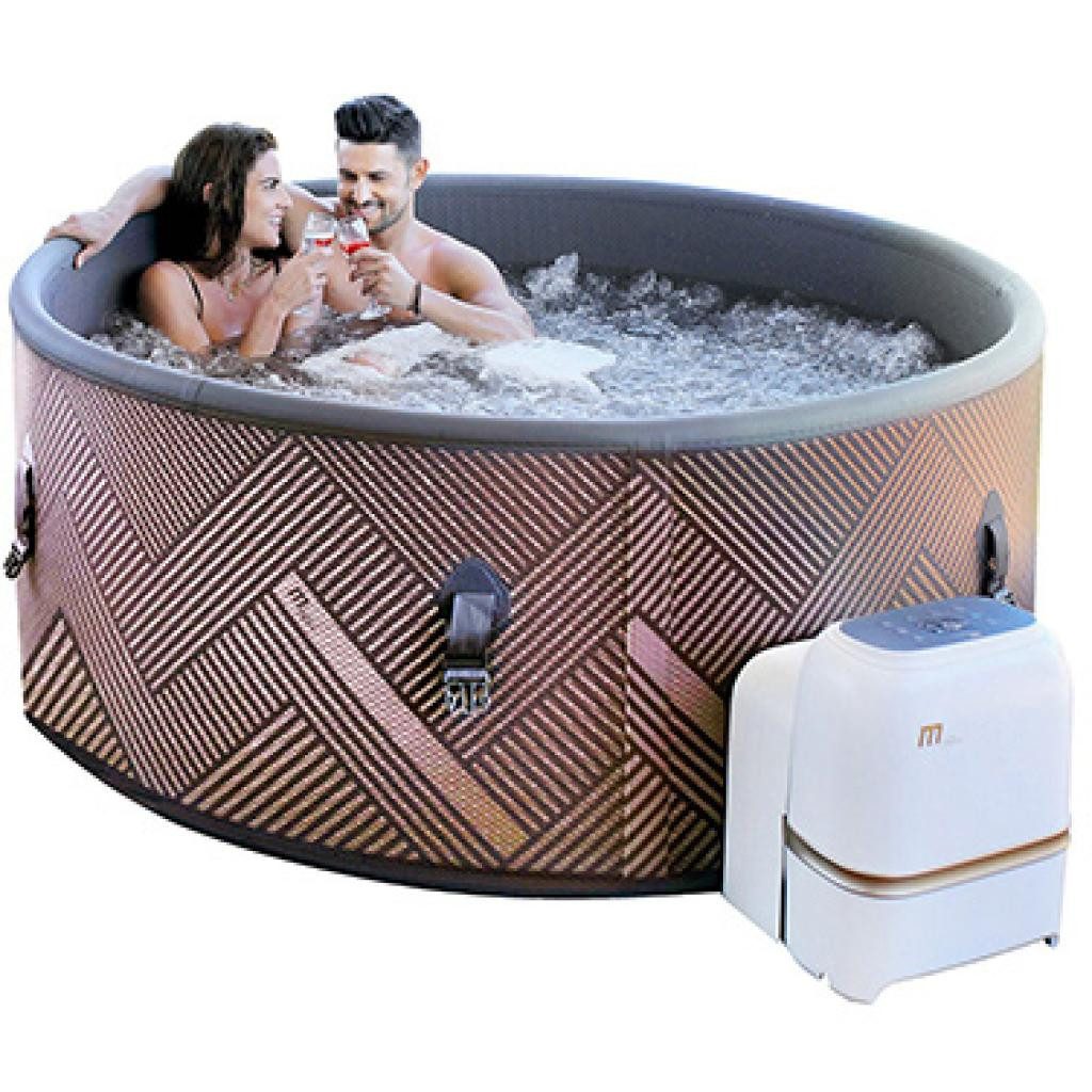mSpa Whirlpool PureHaven aufblasbarer Whirlpool 173x173x70 cm
