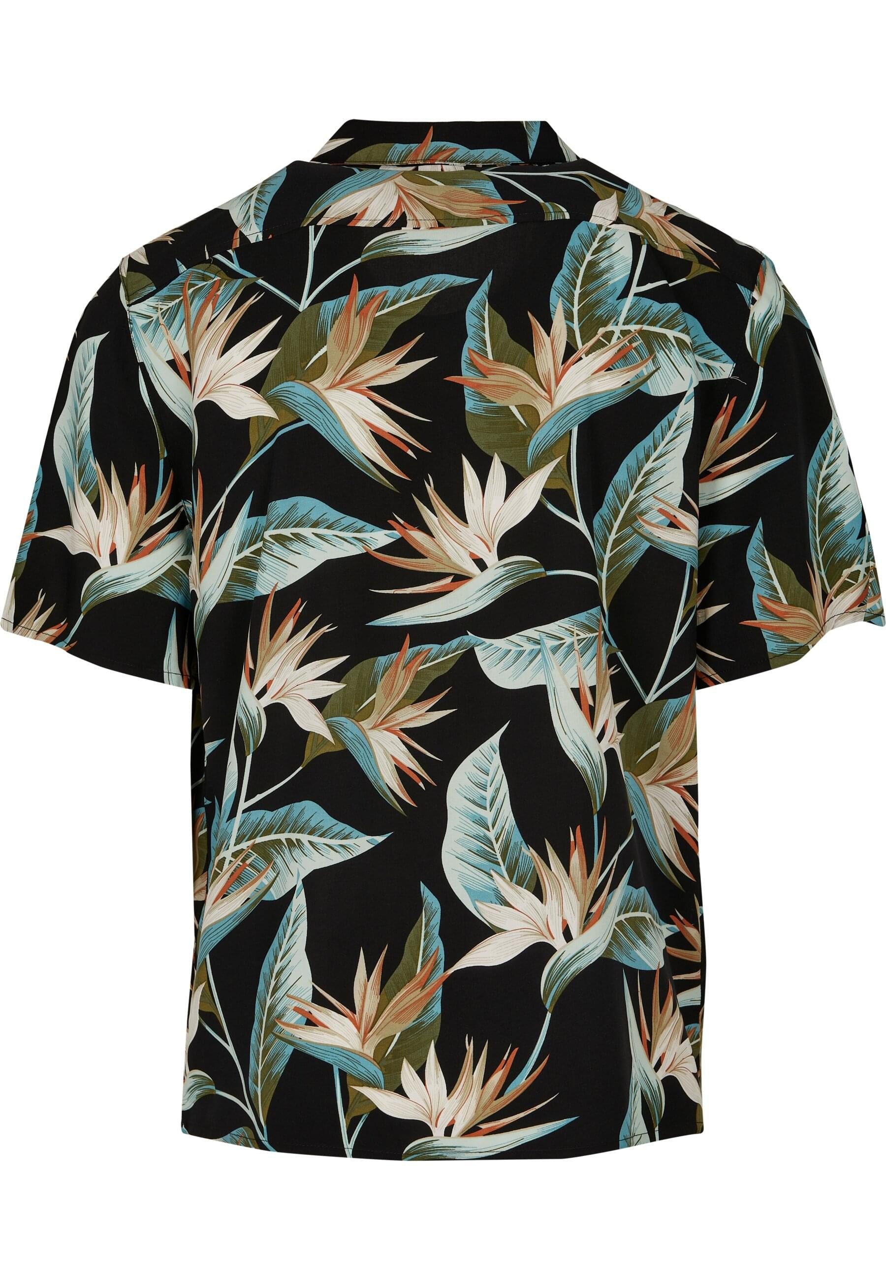 URBAN CLASSICS Langarmhemd Urban Classics Herren Blossoms Resort Shirt (1-t günstig online kaufen