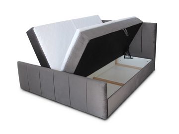 Sofnet Boxspringbett Star Lux (mit zwei Bettkasten, Bonell-Matratze und Topper), Doppelbett, Polsterbett mit Kopfteil und Fußteil