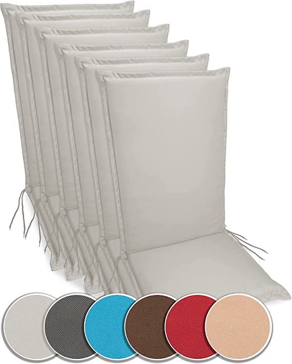 sunnypillow Liegenauflage Polsterauflagen Gartenstuhlauflage 120 x günstig online kaufen