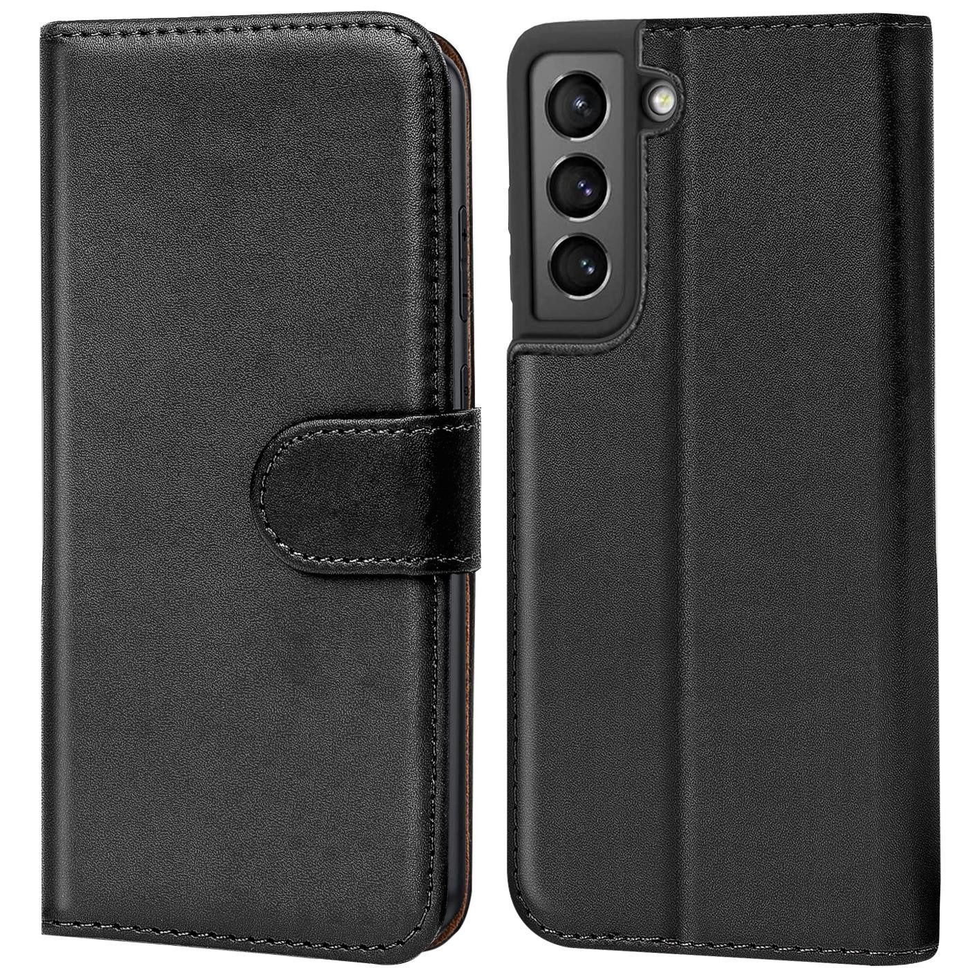 CoolGadget Handyhülle Wallet Klapp Tasche Book Case für Samsung Galaxy S22 6,1 Zoll, Hülle Klapphülle Flip Cover Etui Schutzhülle
