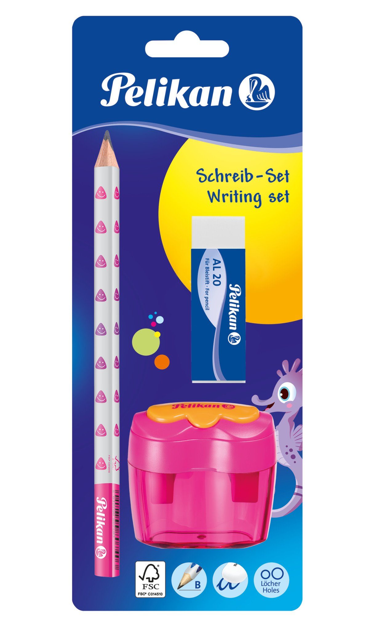 Pelikan Точилки Starterset 3tlg. / Schreiblernbleistift, Spitzer, Radierer / Farbe: p