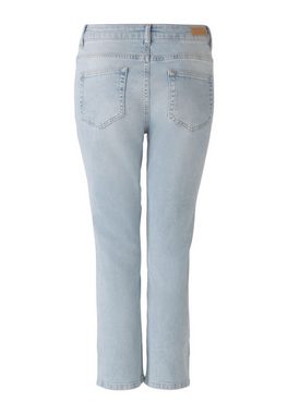 Oui Slim-fit-Jeans Jeans THE CROPPED mid waist, cropped Nieten