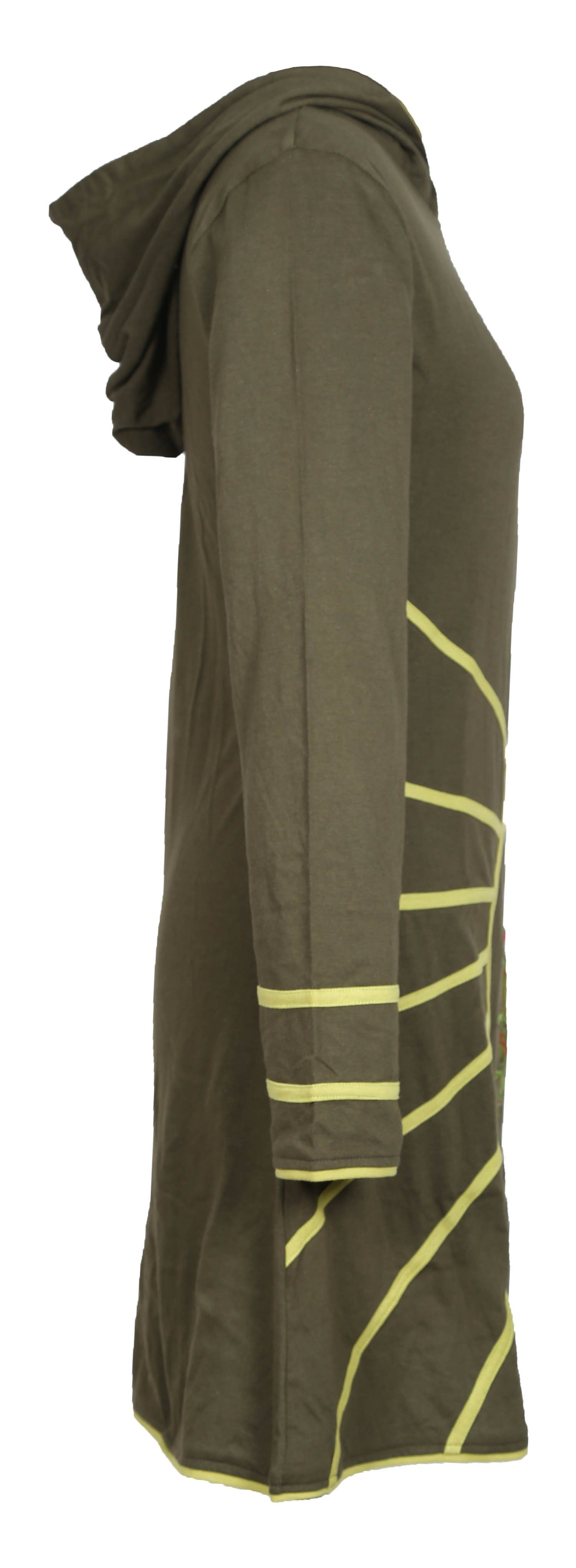 PUREWONDER Sweatkleid Langärmliges Kapuzenkleid aus Jersey günstig online kaufen