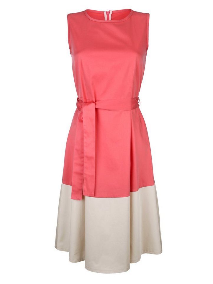 Amy Vermont Kleid mit Color-Blocking in rosa