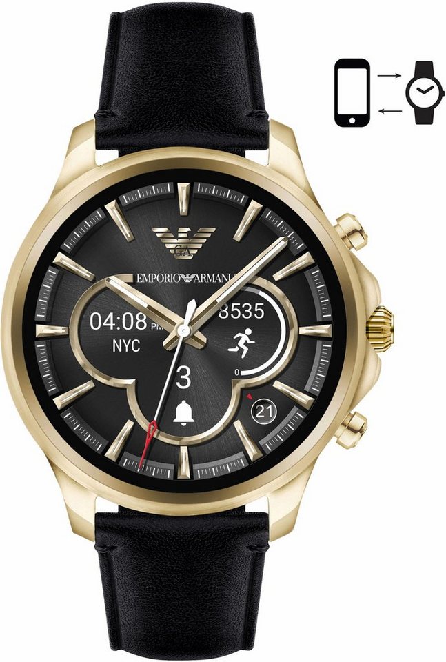 EMPORIO ARMANI CONNECTED ART5004 Smartwatch (Android Wear, mit individuell einstellbarem