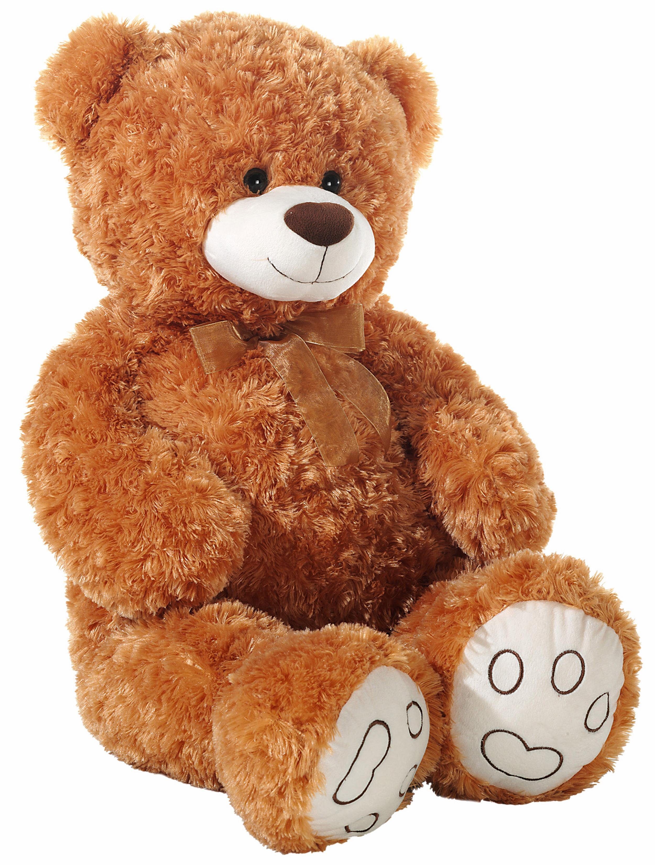 Image of Heunec® Kuscheltier »Schlenkerteddy mit Schleife, braun«, mit Schleife