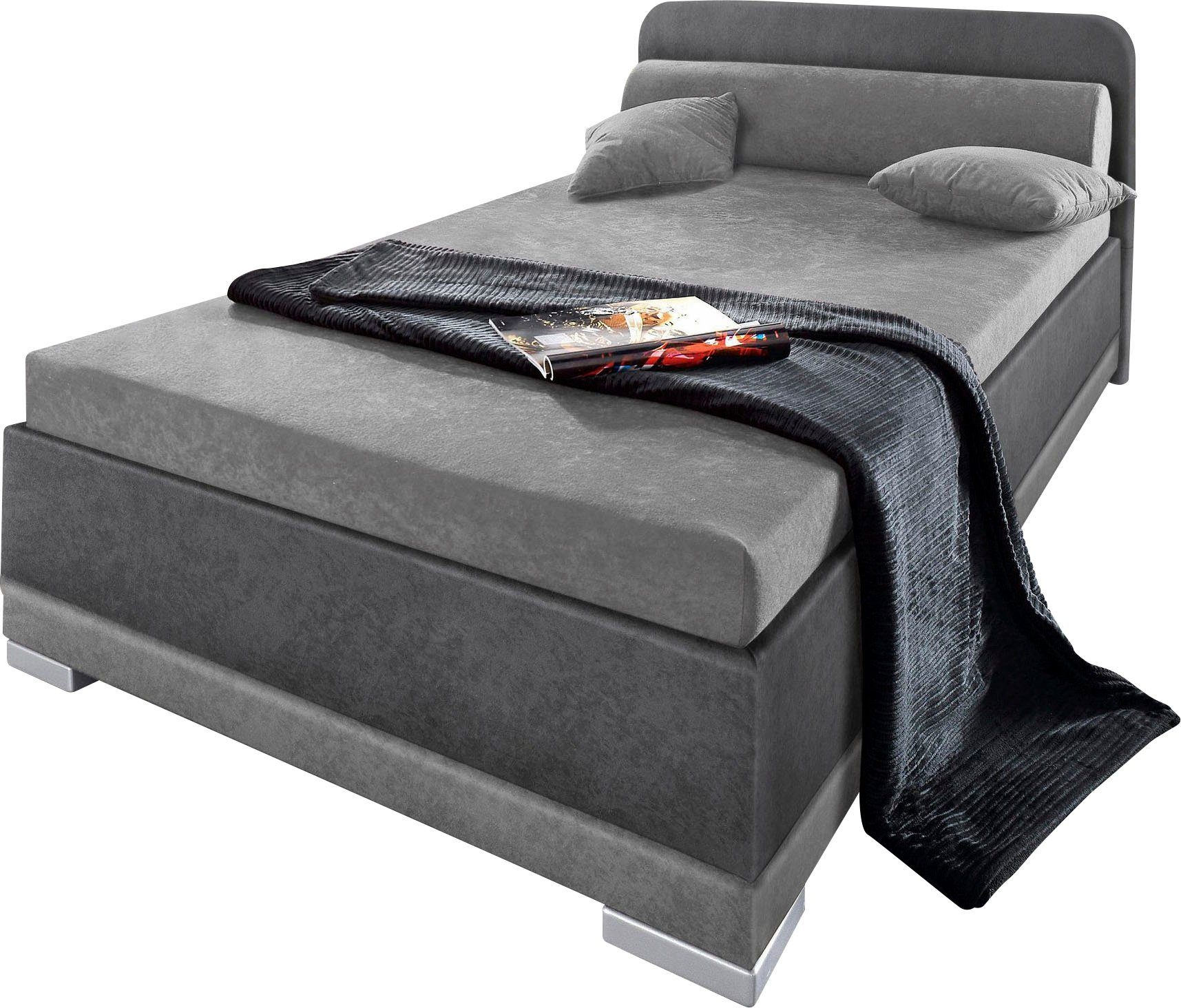 Maintal Polsterbett wahlweise mit Matratze und praktischen Bettkasten, in verschiedenen Größen und Farben erhältlich