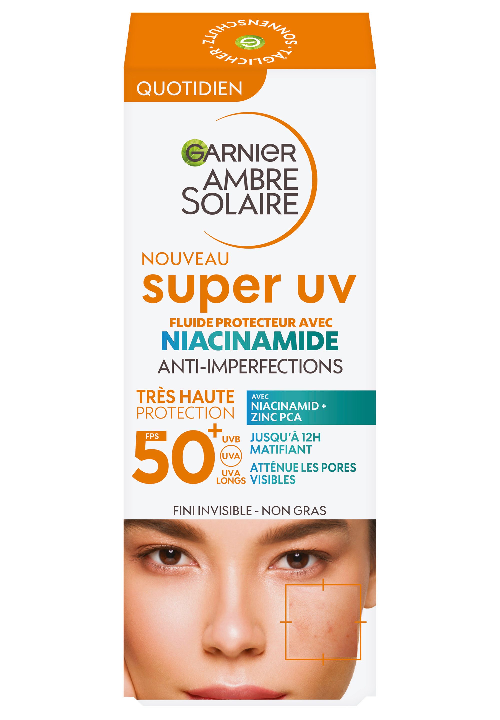GARNIER Sonnenschutzfluid GARNIER AMBRE SOLAIRE SUPER UV