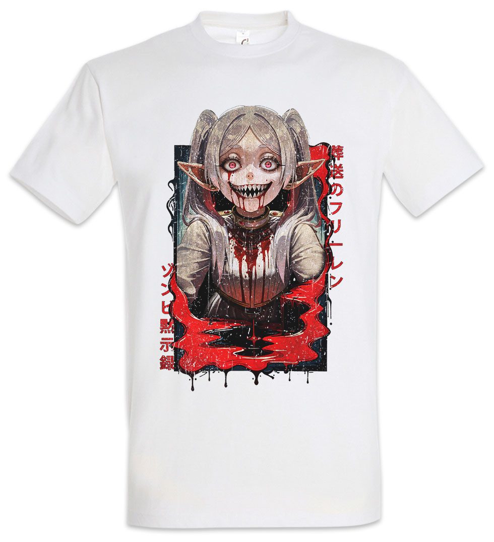 Urban Backwoods Print-Shirt Horror Sou Sou Herren T-Shirt Anime Heiter Himmel Frieren Mage Eisen (1-tlg) Fern Stark Nach Dem