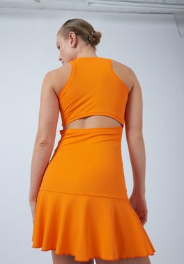 SPORTKIND Tenniskleid Performance Sportdress Damen & Mädchen orange