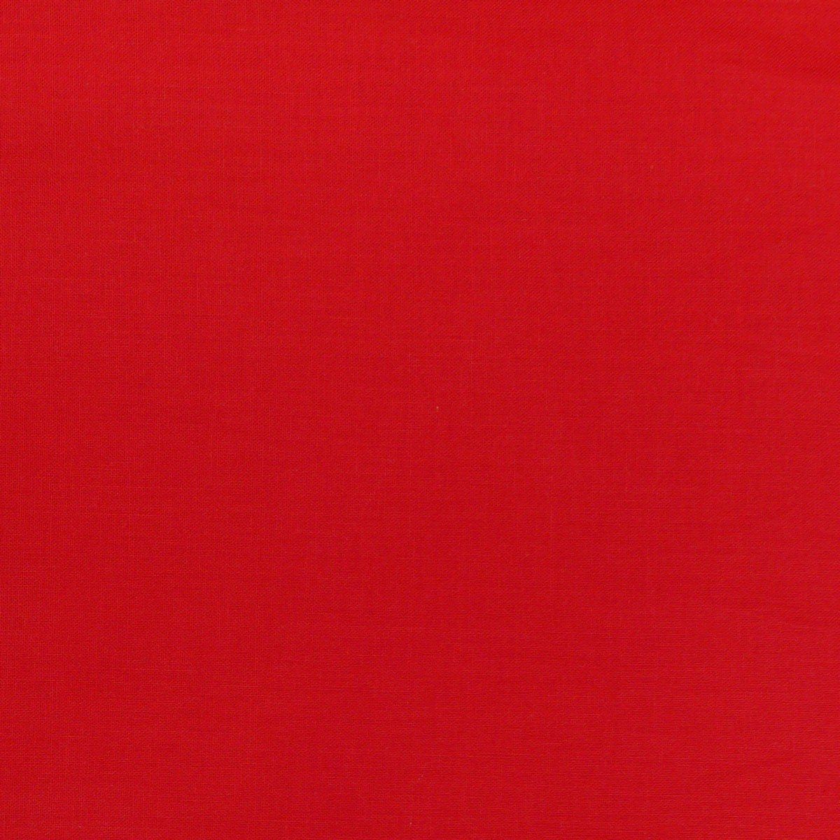 SCHÖNER LEBEN. Stoff Baumwollstoff Popeline Meterware uni rot – breit, weich 1,50m