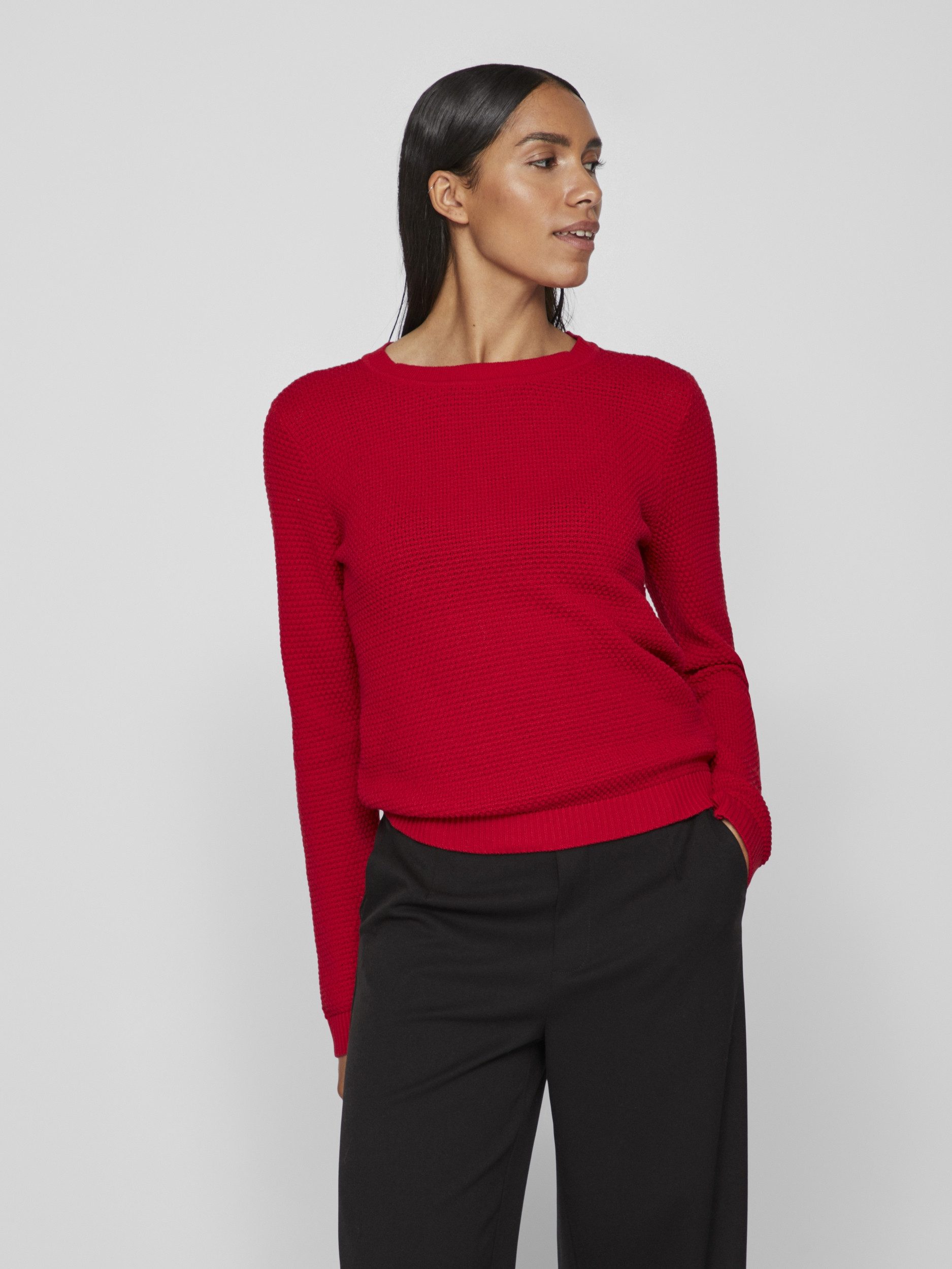 Vila Longpullover VIDALO O-NECK L/S KNIT TOP- NOOS
