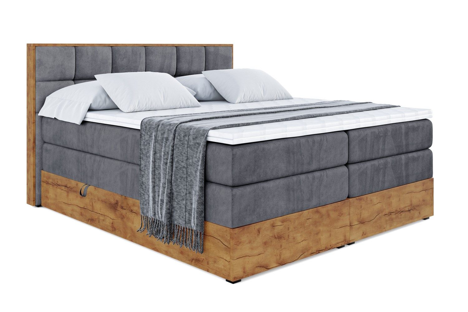 ALTDECOR Boxspringbett LOLLI2 KING (Multipocket-Matratze H4, günstig online kaufen