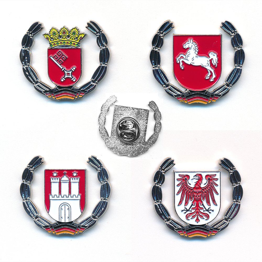 hegibaer Anstecknadel Set hegibaer Sammlung Bundesländer Wappen Deutschland Metall Pin Anstecker (18-tlg), Sammlung, Edel und Exklusiv – Bild 4 von 5