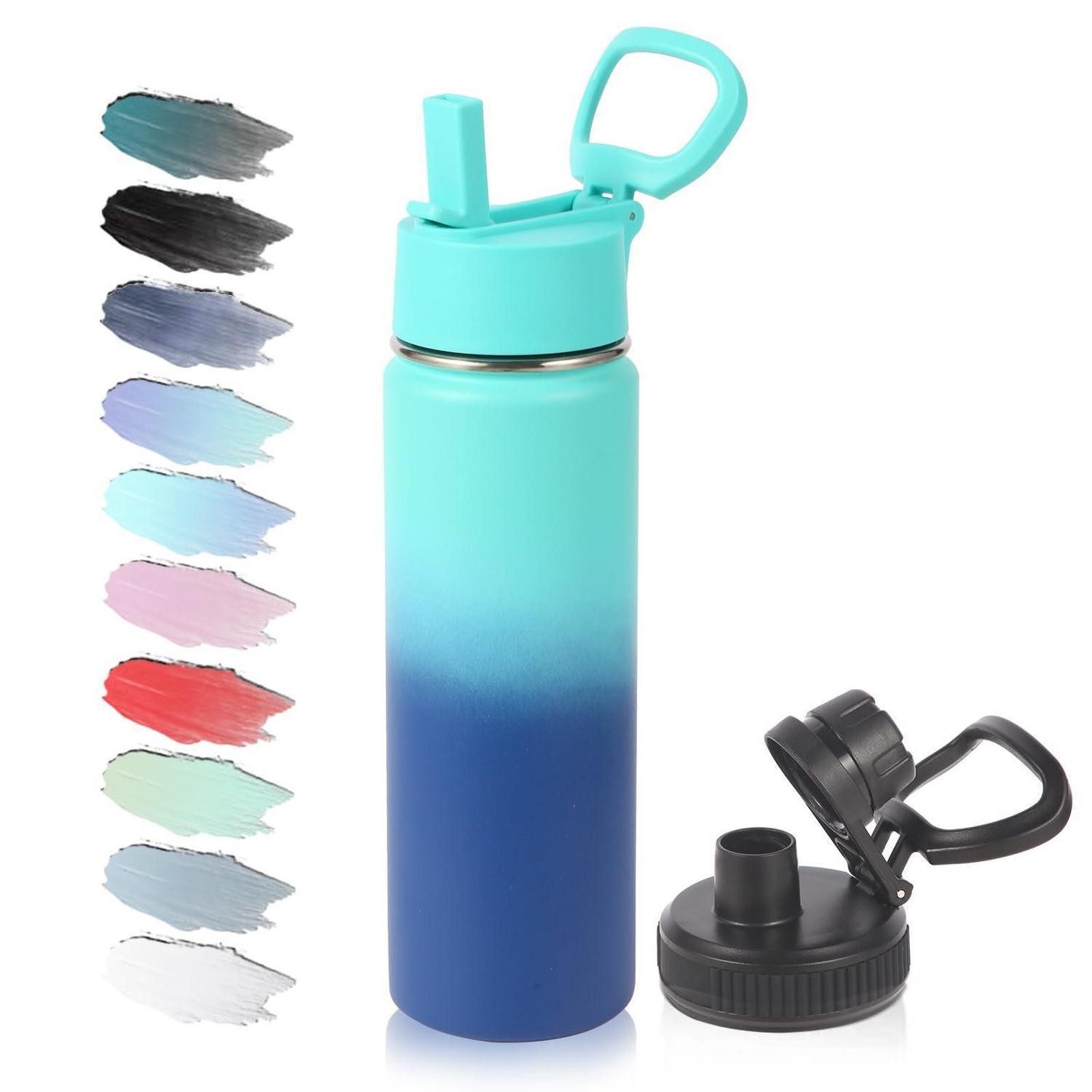LuxusKollektion Isolierflasche Trinkflasche Edelstahl isoliert 600ml