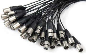 Pronomic Stage Multicore 24/8 XLR 30 Meter Audio-Kabel, (3000 cm), 32 Kanäle (24 In, 8 Returns), nummerncodierte Stecker