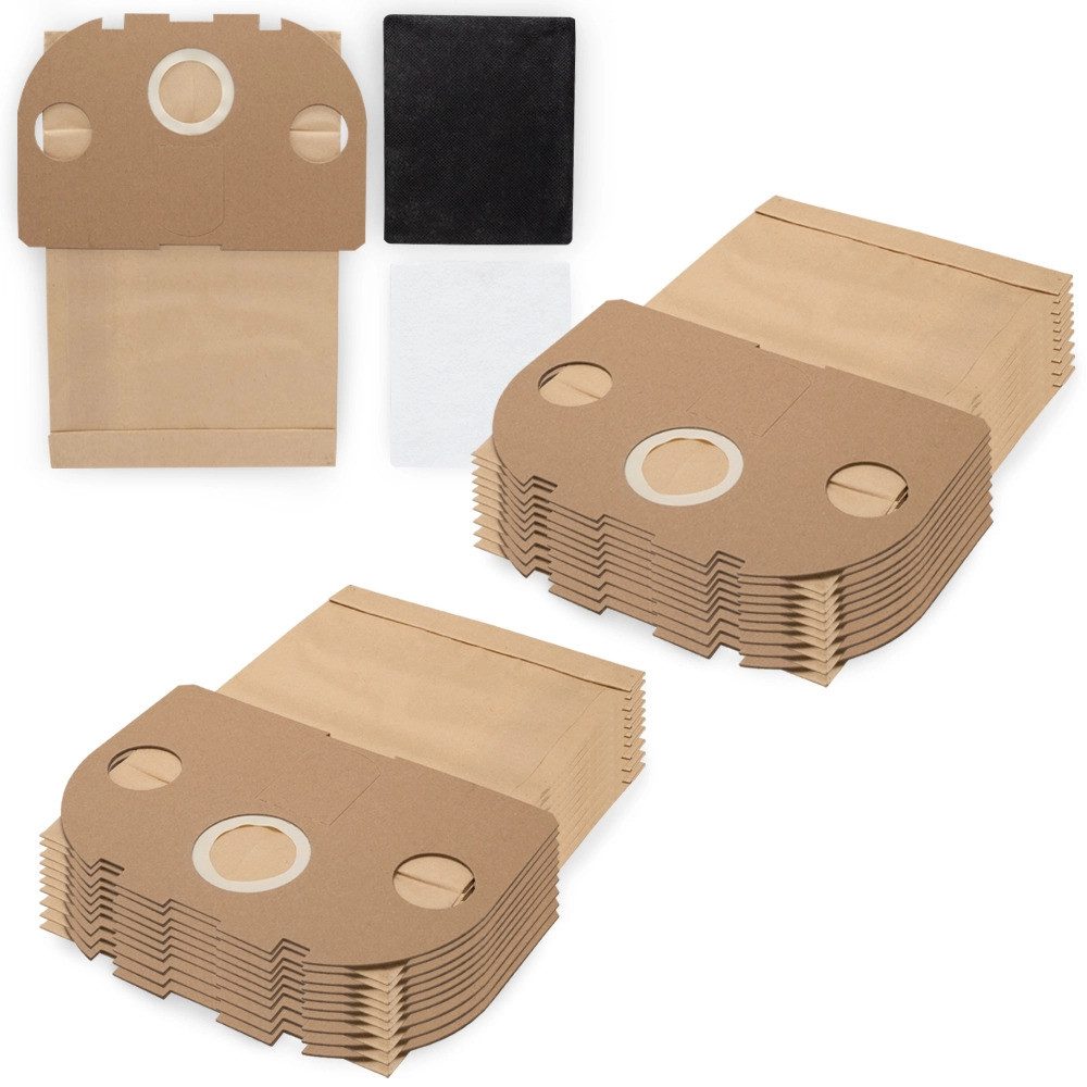 PRIMEBAG Staubsaugerbeutel 20 Staubbeutel und 4 Filter passend für Vorwerk Tiger 250 251 252