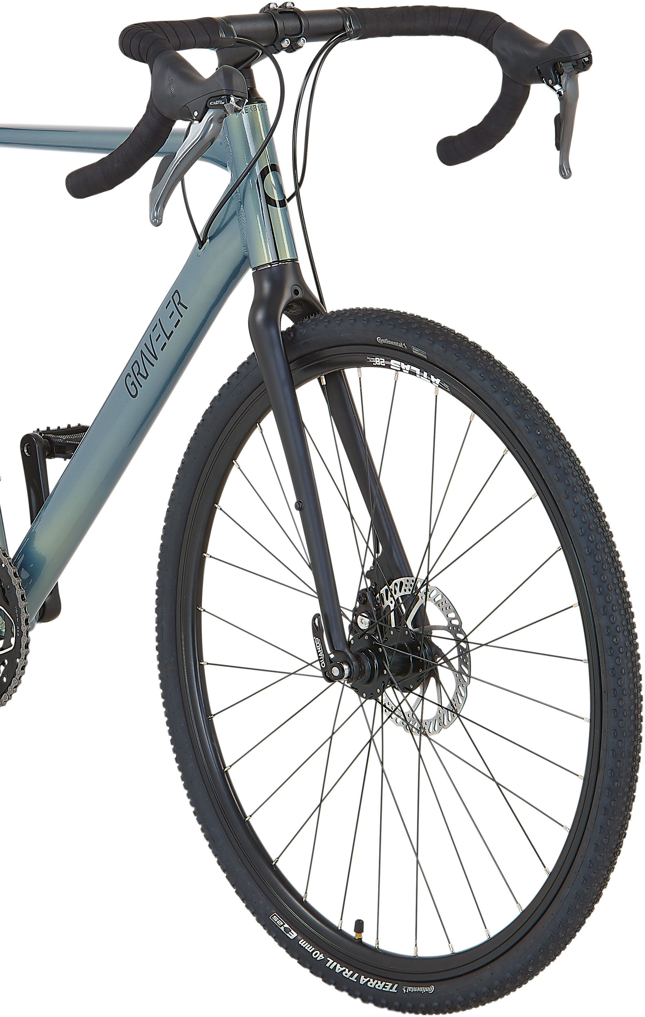 Prophete Gravelbike Graveler, 16 Gang Shimano Claris Schaltwerk, Kettenschaltung