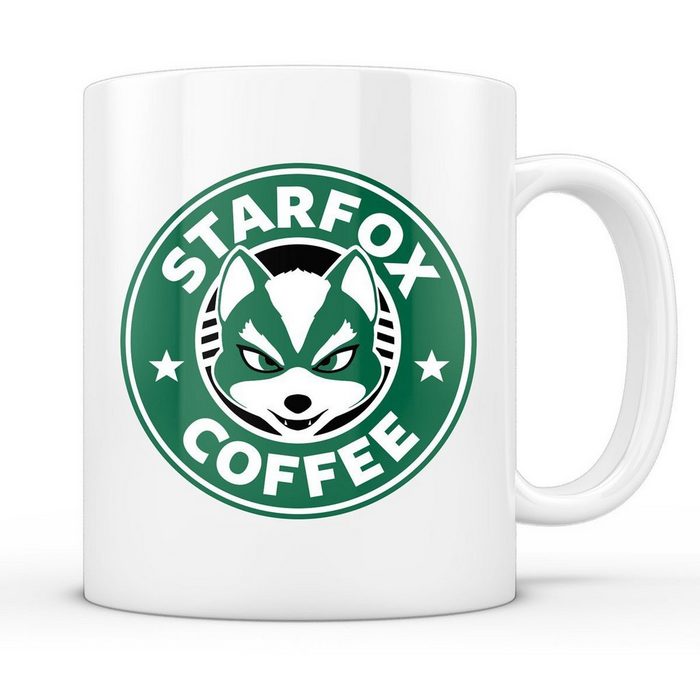 style3 Tasse Keramik Starfox Coffee Kaffeebecher Tasse corneria adventure videospieler kaffee cafe barista snes