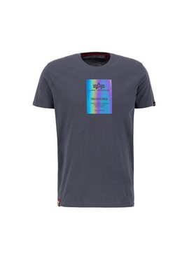 Alpha Industries T-Shirt ALPHA INDUSTRIES Men - T-Shirts Rainbow Reflective Label T