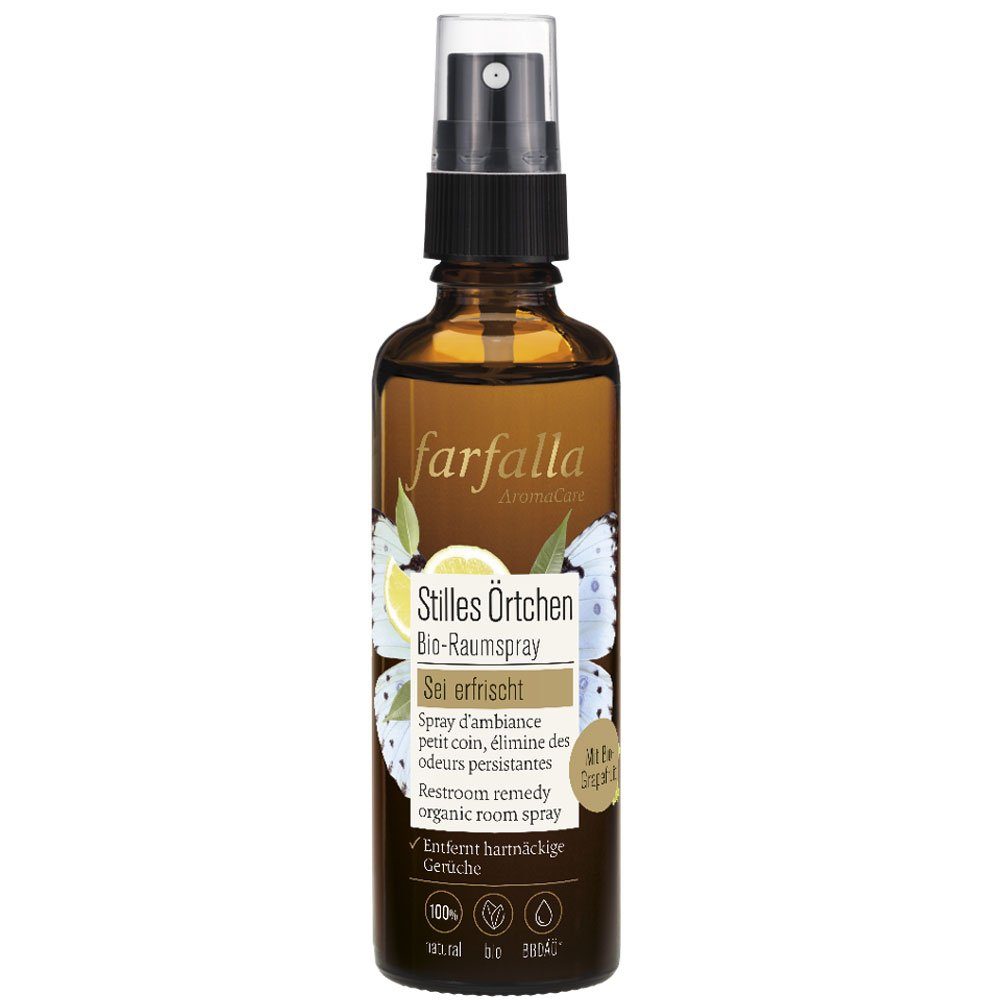 Farfalla Essentials AG Duftöl Sei erfrischt Stilles Örtchen Bio-Raumspray, 75 ml