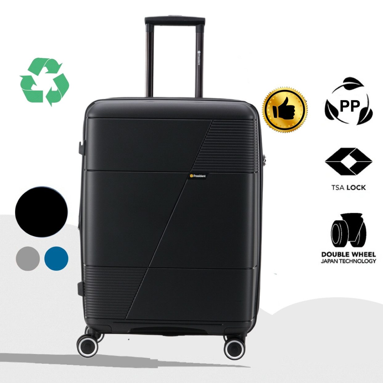 Super Solu Hartschalen-Trolley robuster & stabiler Hartschalenkoffer aus PP günstig online kaufen