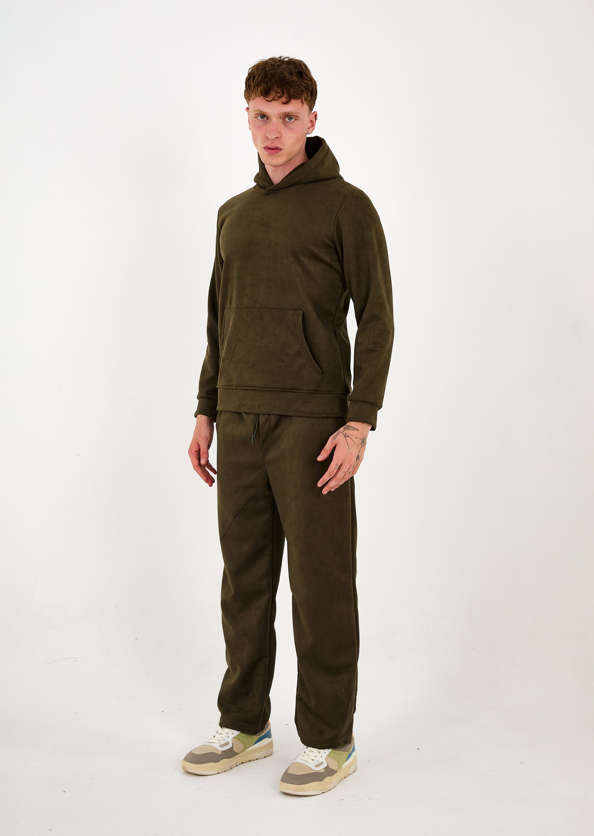 Denim Distriqt Jogginganzug Sportlicher Samt Jogginganzug günstig online kaufen