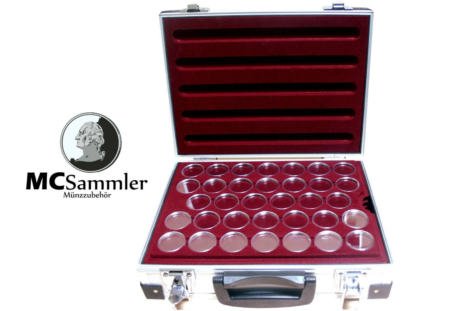 MC.Sammler Aufbewahrungsbox MC.Sammler Alu Münzkoffer für 170 Stk 10 Euro M günstig online kaufen