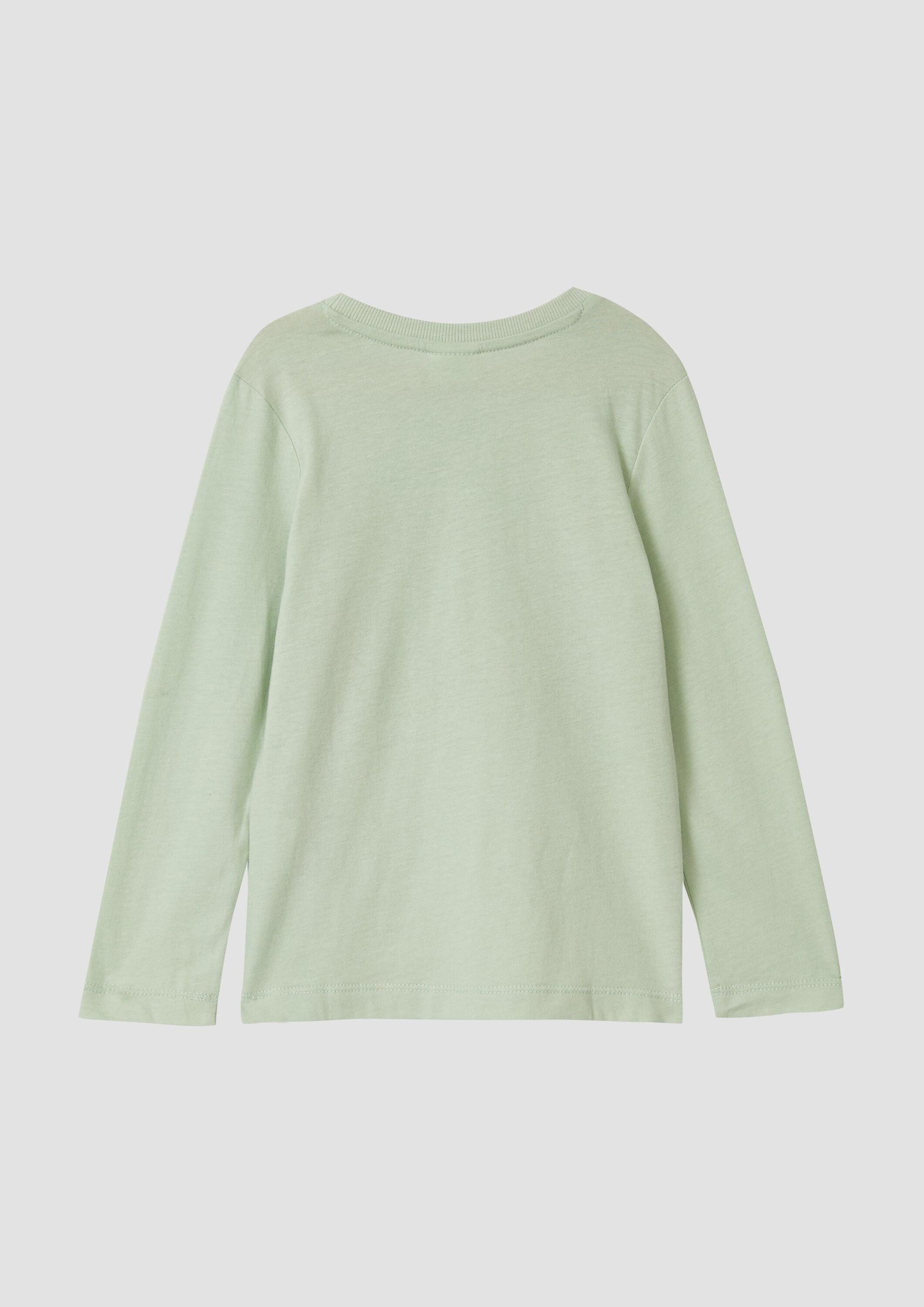 s.Oliver Langarmshirt T-Shirt Langarm-Shirt mit Frontprint – Bild 2 von 4