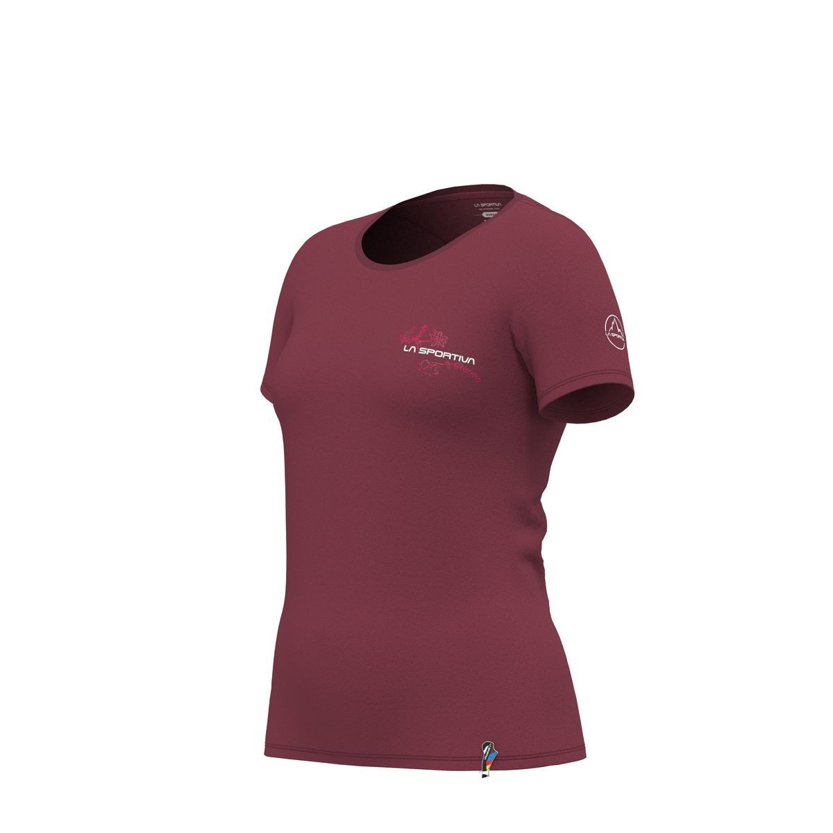 La Sportiva Kurzarmshirt Climb Flower T-shirt Women Stilvolles T-Shirt mit floralen Mustern für Damen, ideal für Klettern