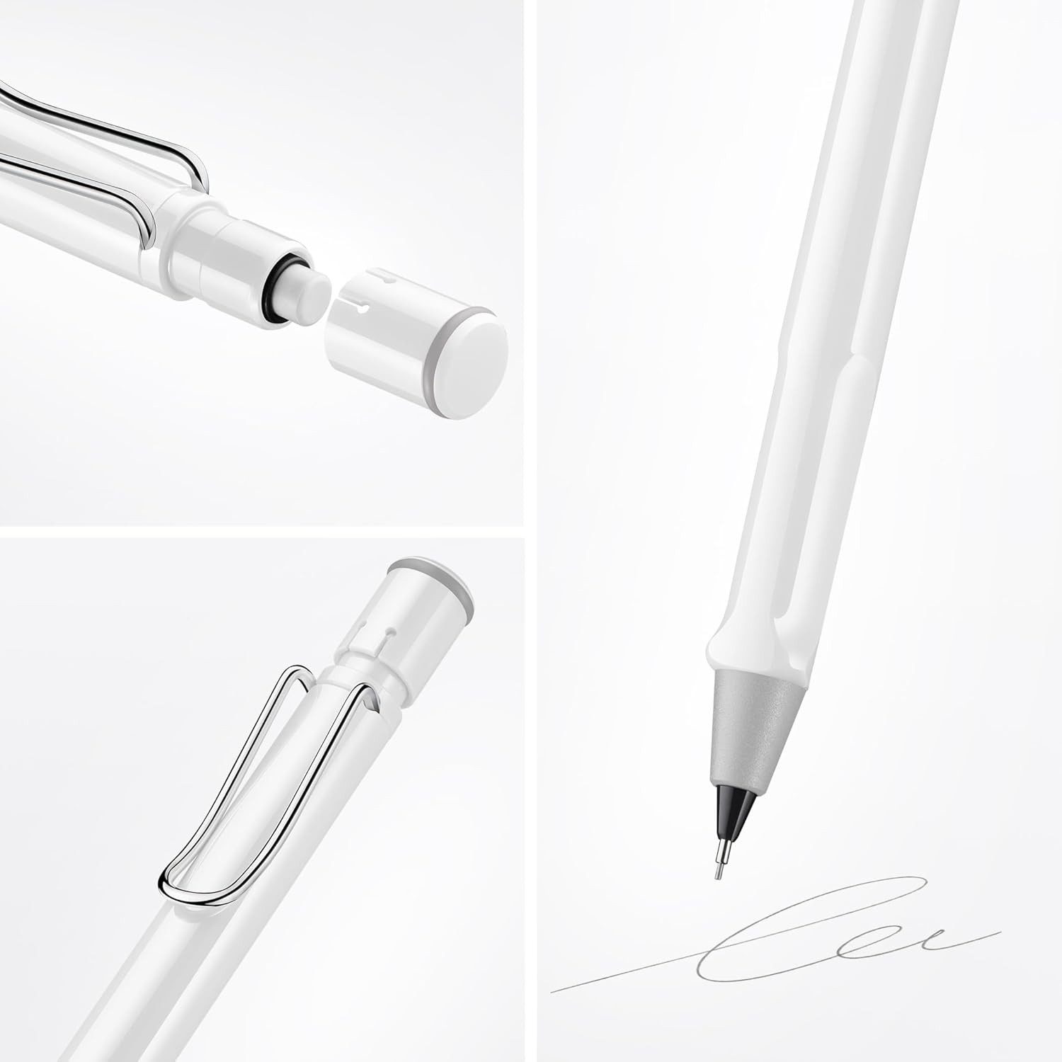 LAMY Druckbleistift LAMY Druckbleistift Safari WEIß mit Mine 0,5mm und Radiergummi