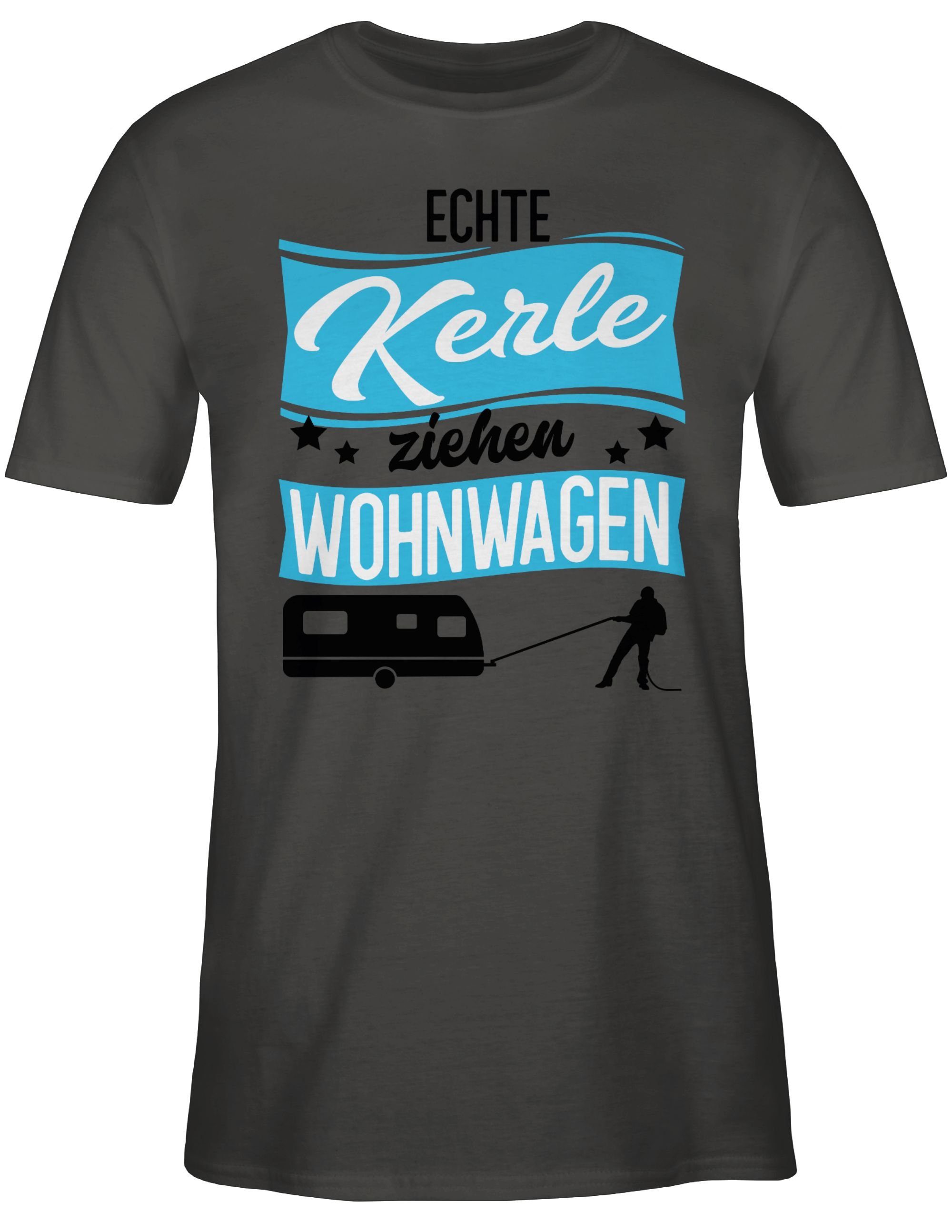 T-Shirt ziehen Kerle Geschenke Herren Echte 2 Shirtracer - & Männer schwarz/blau Dunkelgrau Wohnwagen
