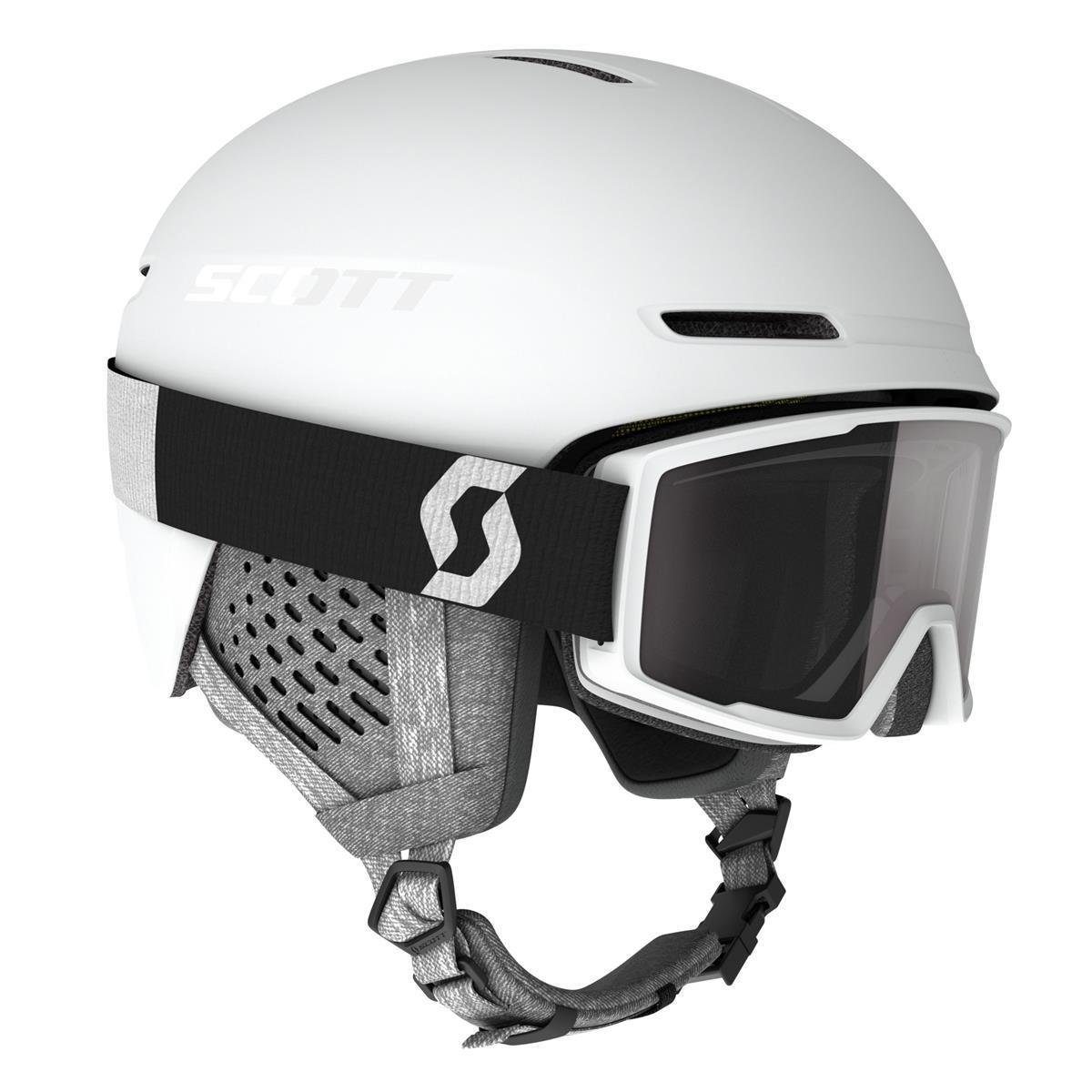 Scott Skihelm Factor Skibrille Helm Combo + white Track Scott