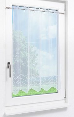 Scheibengardine Melissa, Plauener Spitze®, (1 St), transparent, HxB 90x48.6cm