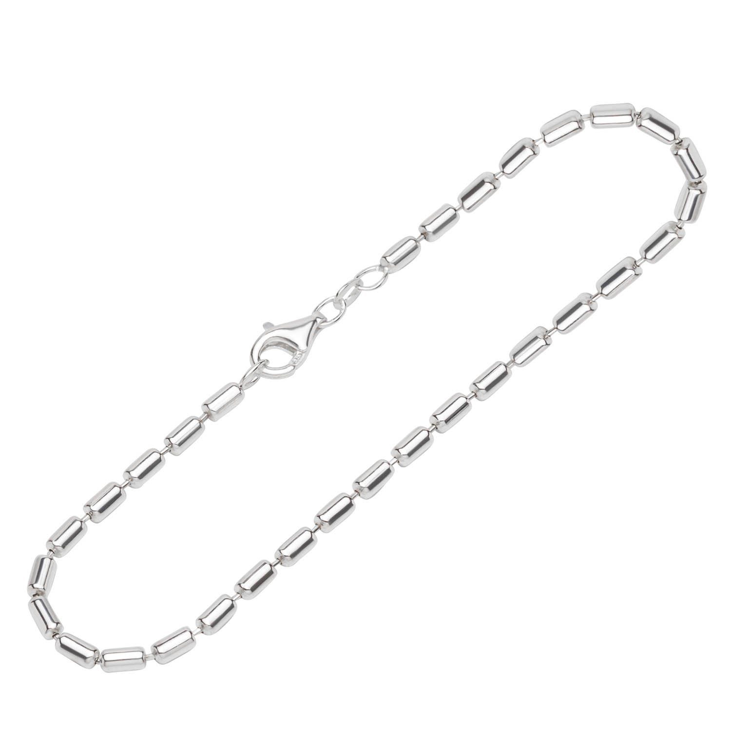 Silberarmband 925 Silber 19cm exquisit Olivkette Damen 12299