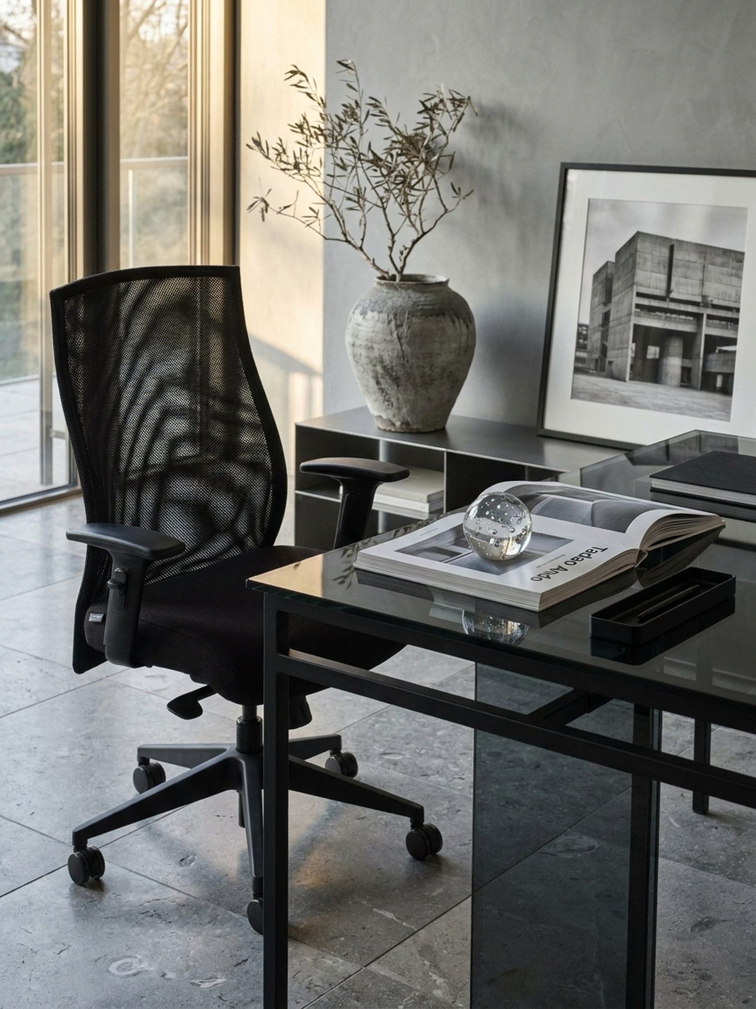 KADIMA DESIGN Bürostuhl Bürostuhl Bezug Stoff Schwarz Schreibtischstuhl Design Chefsessel (Armlehne Drehstuhl Polsterung 120 kg)