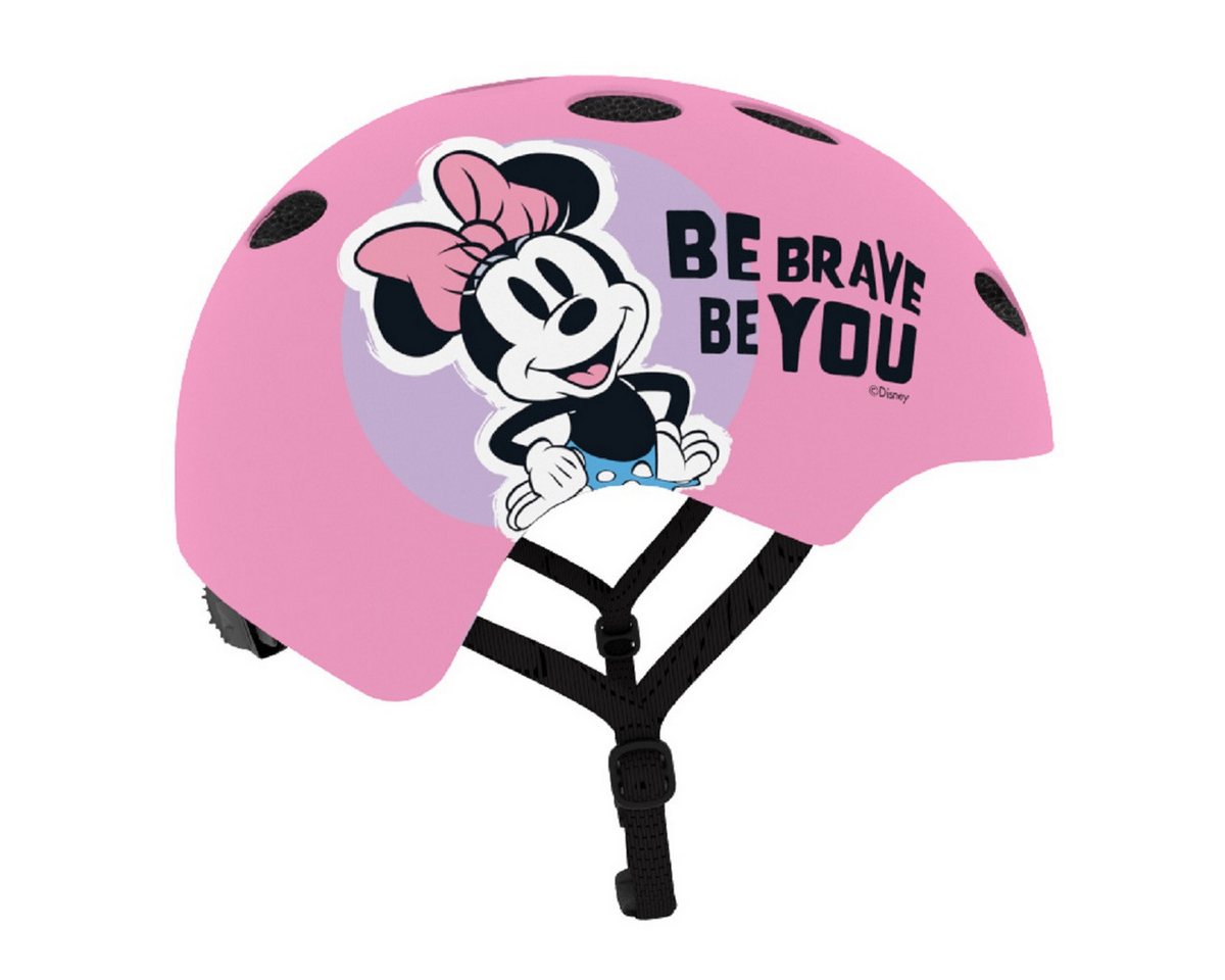 Disney Minnie Mouse Kinderfahrradhelm Kinderhelm – Leichter Helm für Radfahren, Skaten und mehr (52-56 cm)