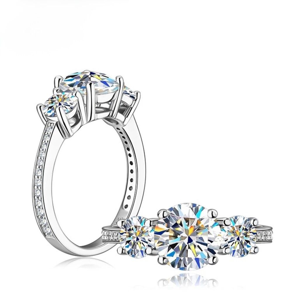 ROUGEMONT Verlobungsring Moissanit Verlobungsring 925 Silber Weißgold +Zert günstig online kaufen