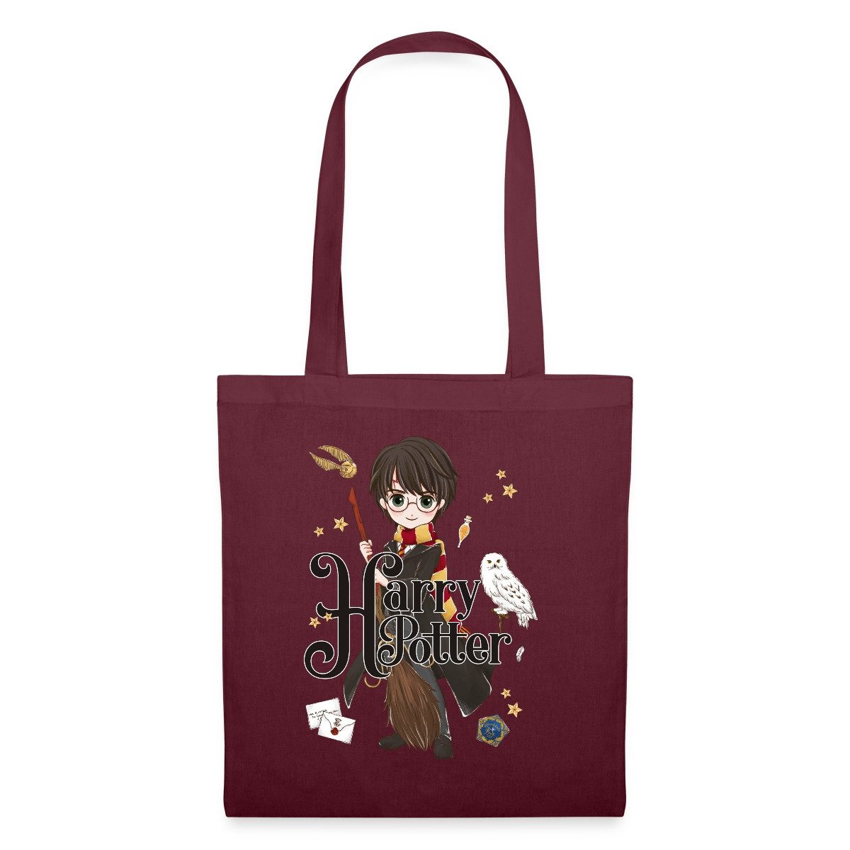 Henkeltasche Harry Potter Elemente Stoffbeutel