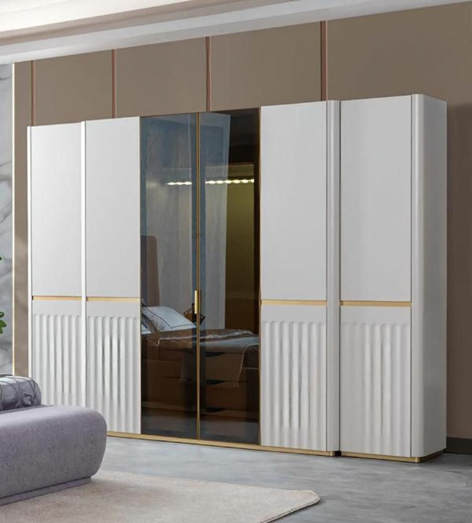 Kleiderschrank Luxus Kleiderschrank Holzmöbel Weiß Modern Design Schrank Schlafzimmer